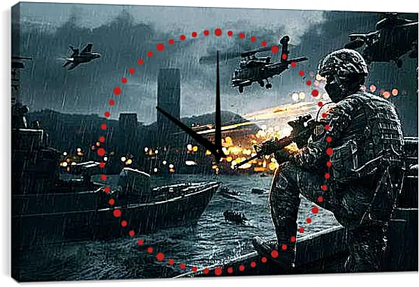 Часы картина - Battlefield 4