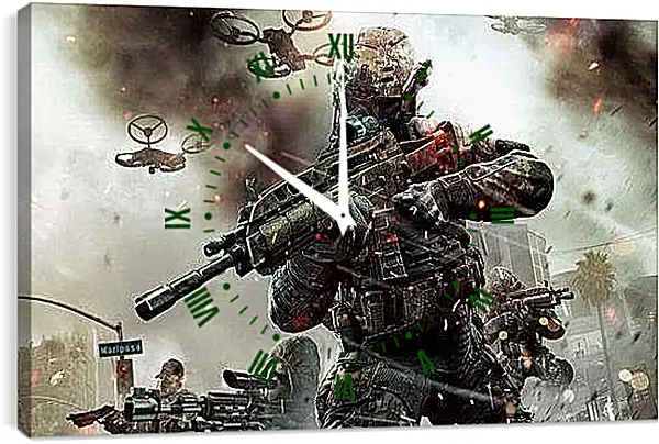 Часы картина - Call Of Duty: Black Ops II
