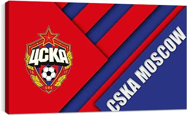 Постер на подрамнике - Эмблема ФК ЦСКА Москва