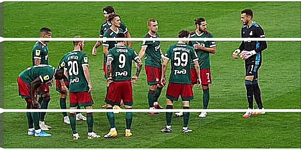 Модульная картина - Перед матчем. ФК Локомотив Москва. FC Lokomotiv Moscow