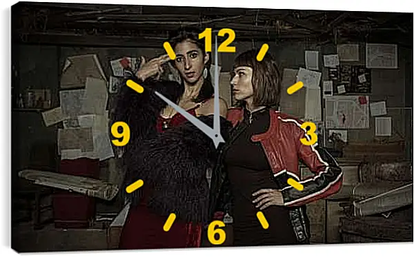 Часы картина - Бумажный дом. La casa de papel