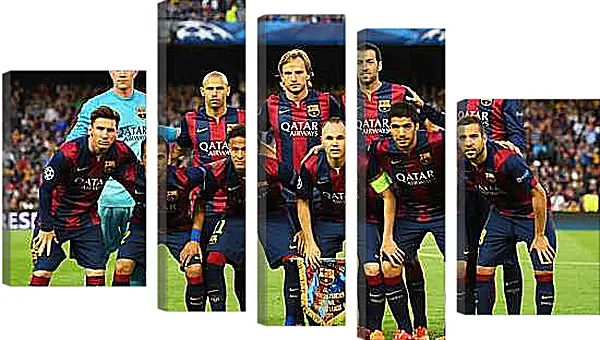 Модульная картина - Фото перед матчем ФК Барселона. FC Barcelona