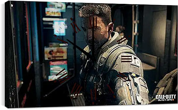 Часы картина - Call Of Duty: Black Ops III