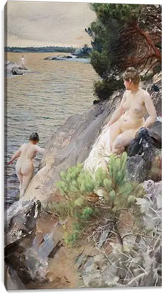 Постер на подрамнике - Sommar. Андерс Цорн