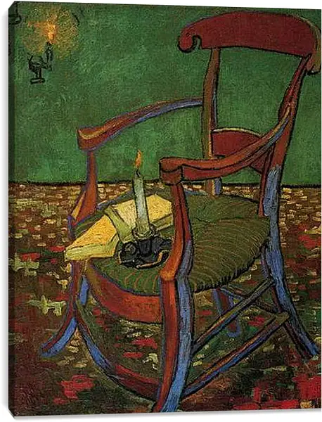 Постер на подрамнике - Paul Gauguin s Armchair. Винсент Ван Гог