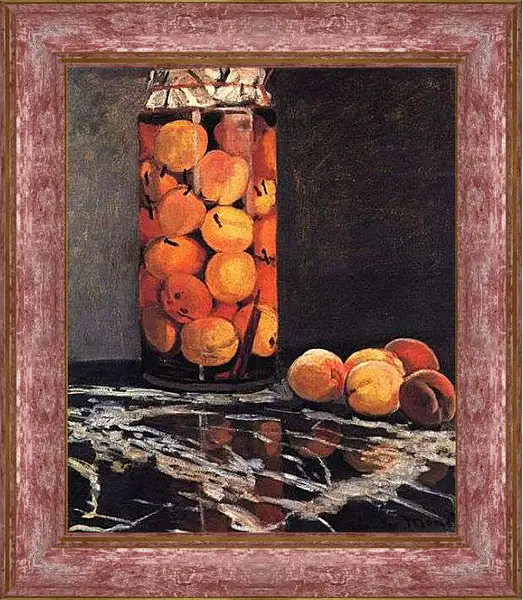 Картина в раме - Pot of Peaches. Клод Моне