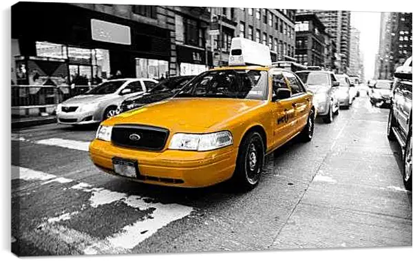 Постер на подрамнике - Такси. Нью-Йорк.