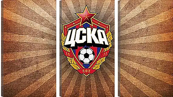 Модульная картина - Эмблема ФК ЦСКА Москва