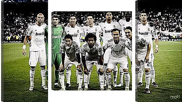 Модульная картина - Фото перед матчем ФК Реал Мадрид. FC Real Madrid