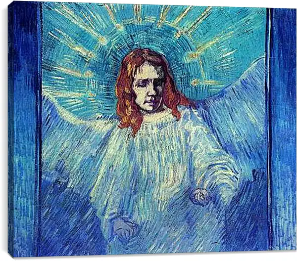 Постер на подрамнике - Half Figure of an Angel after Rembrandt. Винсент Ван Гог