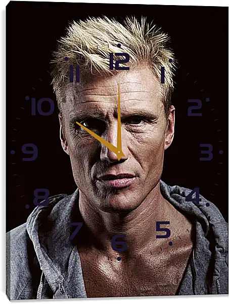 Часы картина - Дольф Лундгрен. Dolph Lundgren