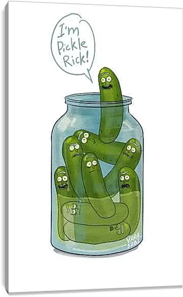 Постер на подрамнике - Огурчик Рик