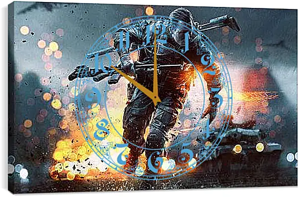 Часы картина - Battlefield 4