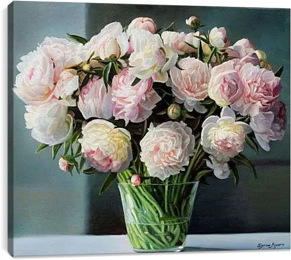 Постер на подрамнике - Букет пионов