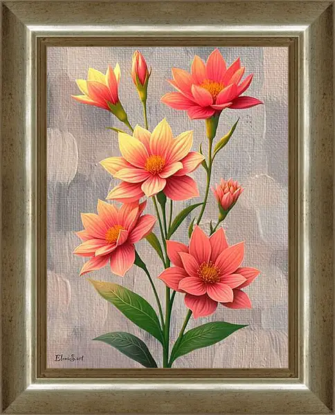 Картина в раме - Flowers 81