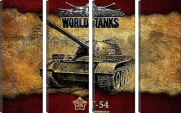 Модульная картина - World Of Tanks