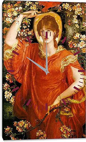 Часы картина - A Vision of Fiammetta. Данте Габриэль Россетти