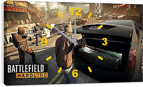 Часы картина - Battlefield: Hardline