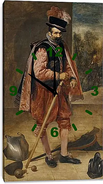Часы картина - The Buffoon called Juan de Austria. Диего Веласкес