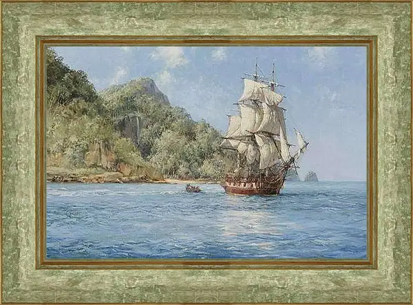 Картина в раме - Корабль