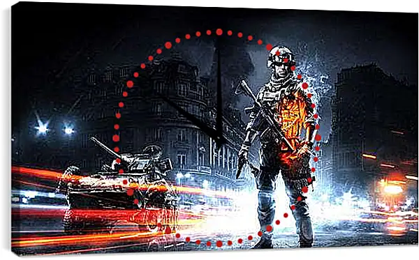 Часы картина - Battlefield 3