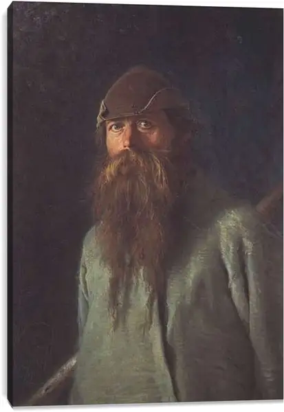 Постер на подрамнике - Полесовщик. Иван Николаевич Крамской