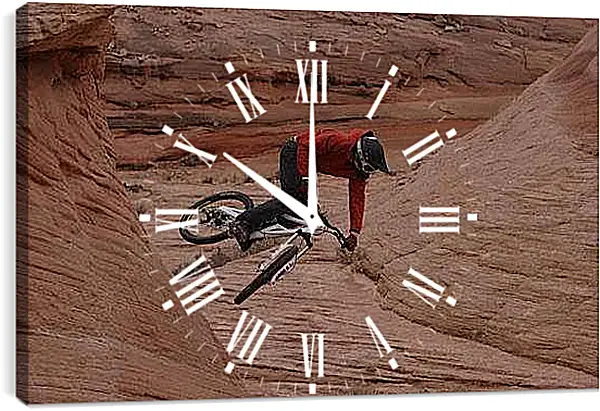 Часы картина - Прыжки в горах