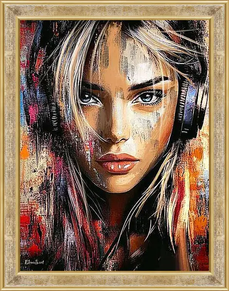 Картина в раме - Color portrait 73