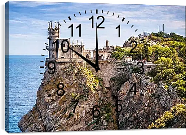 Часы картина - Ласточкино гнездо. Крым