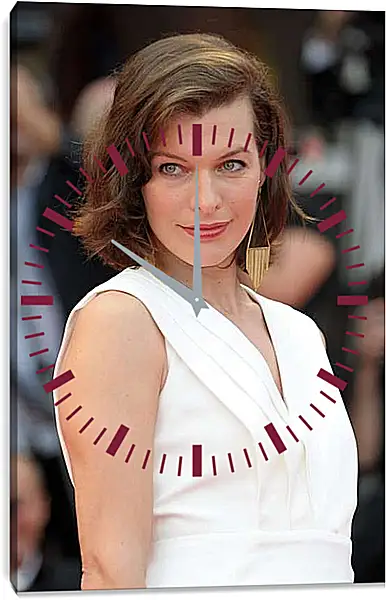 Часы картина - Милла Йовович. Milla Jovovich