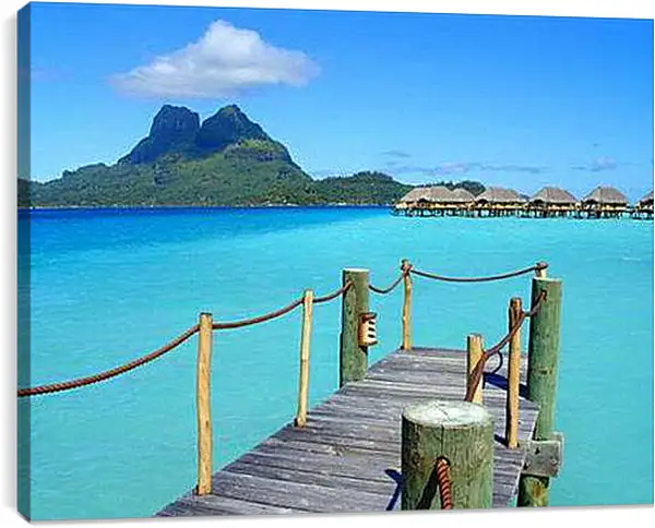 Постер на подрамнике - Пирс на море