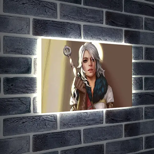 Лайтбокс световая панель - The Witcher (Ведьмак), Цирилла Ласточка (Zirael)