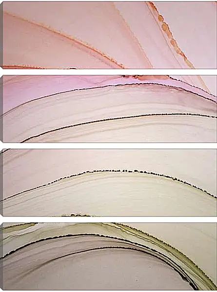 Модульная картина - Abstract pink & green. Mari Dein