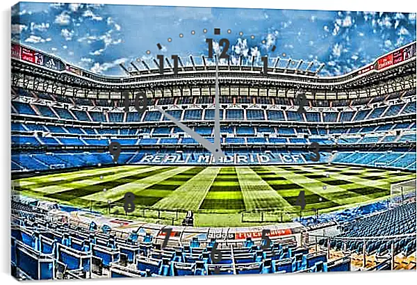 Часы картина - Стадион Сантьяго Бернабеу. Реал Мадрид