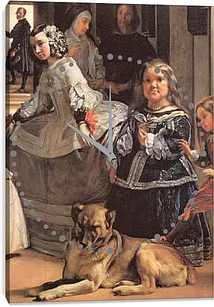 Часы картина - Las Meninas (Detail) Диего Веласкес