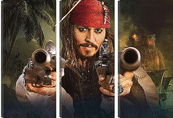 Модульная картина - Джек Воробей (Джони Депп)