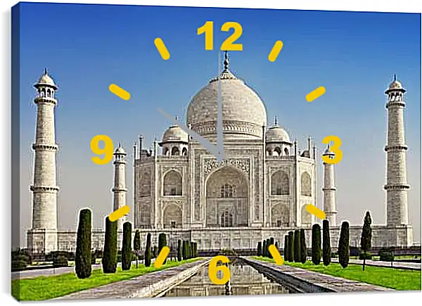 Часы картина - Тадж-Махал 3. Индия