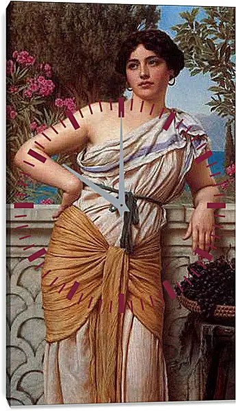 Часы картина - Reverie. Джон Уильям Годвард