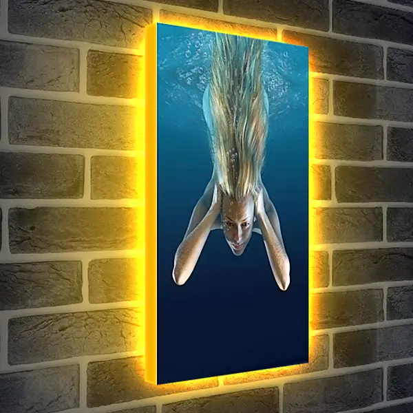 Лайтбокс световая панель - Русалка
