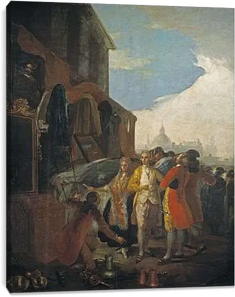 Постер на подрамнике - The Fair in Madrid. Франсиско Гойя