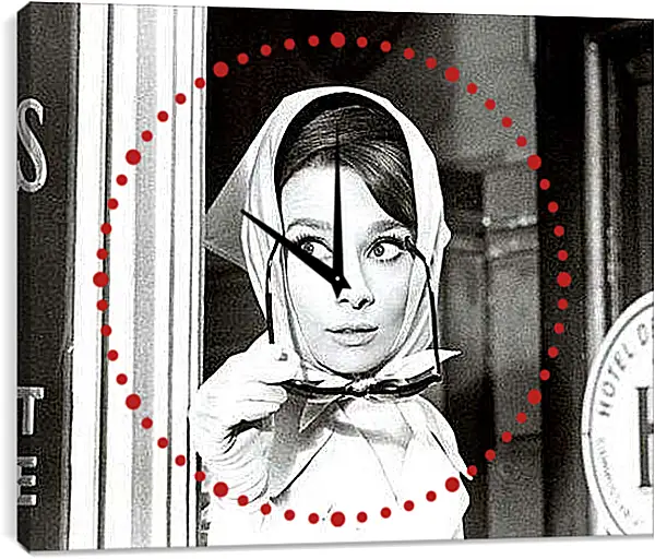 Часы картина - Audrey Hepburn - Одри Хепберн
