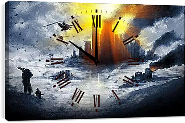 Часы картина - Battlefield 4