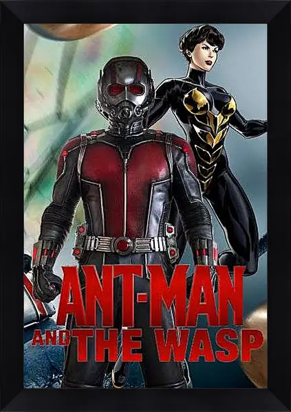 Картина в раме - Человек Муравей и Оса