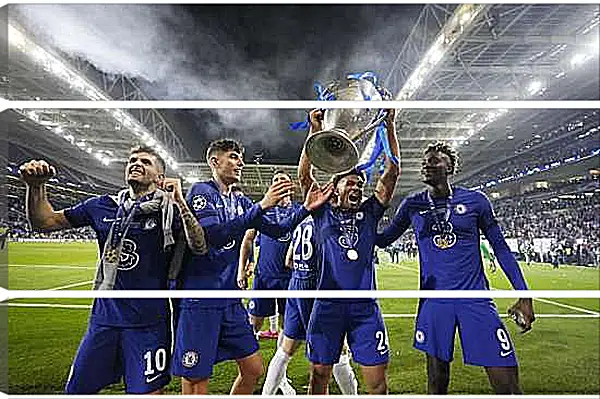 Модульная картина - Победа в Лиге Чемпионов. ФК Челси. FC Chelsea