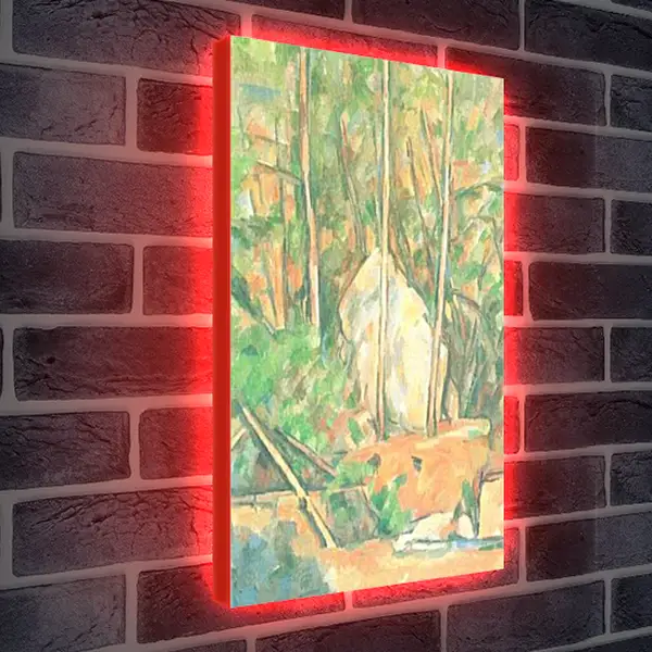 Лайтбокс световая панель - Citerne dans le parc du Chateau Noir (vers). Поль Сезанн