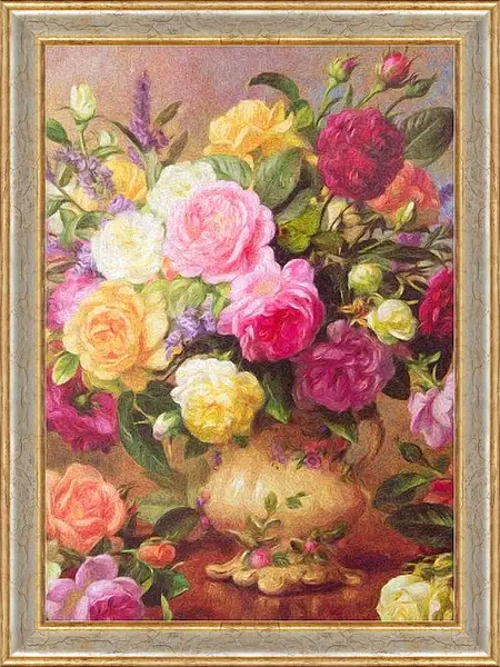 Картина в раме - Цветы