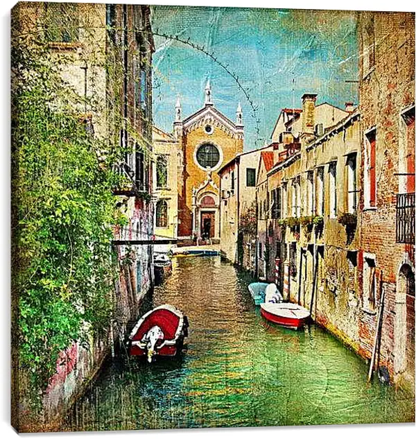 Постер на подрамнике - Венецианская улочка