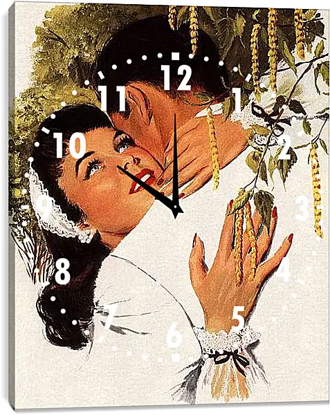 Часы картина - Любовь