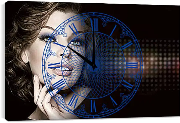 Часы картина - Милла Йовович. Milla Jovovich