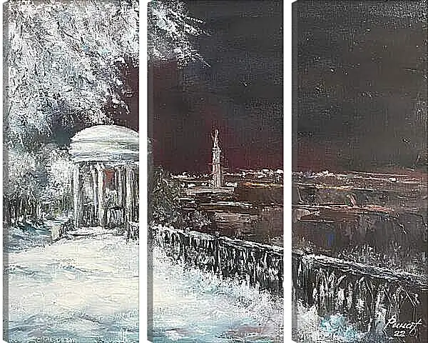 Модульная картина - Зимний Волгоград